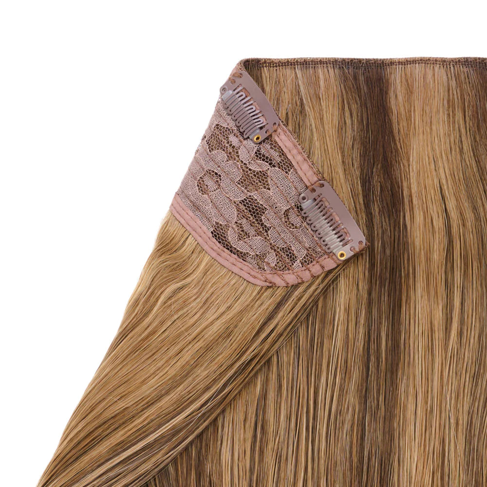 20" Flicky Clip In Hair Extension - Dark Brondie
