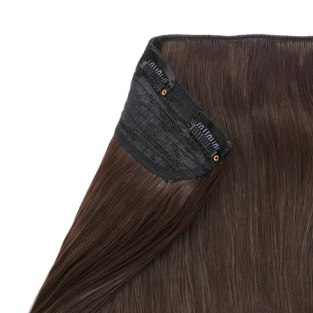 20" Flicky Clip In Hair Extension - Dark Chocolate