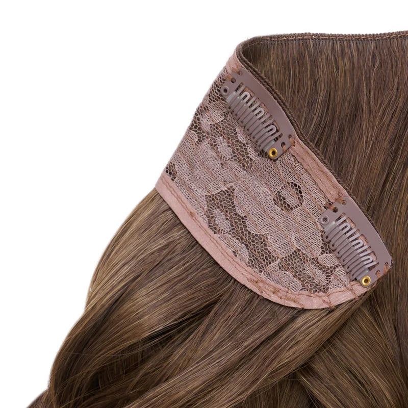 20" Wanded Wave Clip In Hair Extension - Chestnut