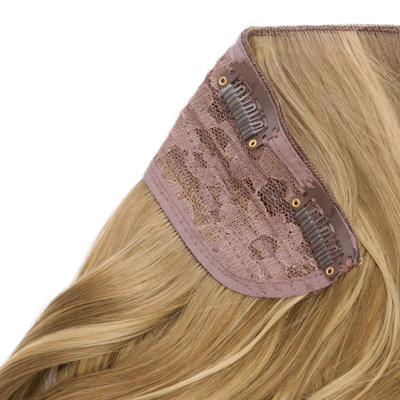 20" Wanded Wave Clip In Hair Extension - Light Brondie