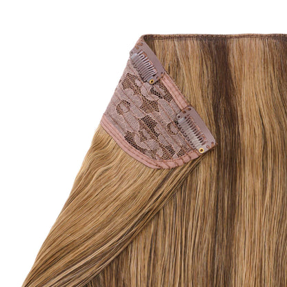 20" Flicky Clip In Hair Extension - Dark Brondie