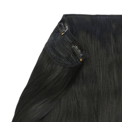 20" Flicky Clip In Hair Extension - Black Magic