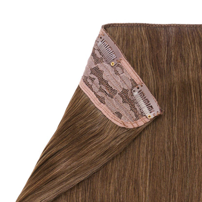 20" Flicky Clip In Hair Extension - Chestnut