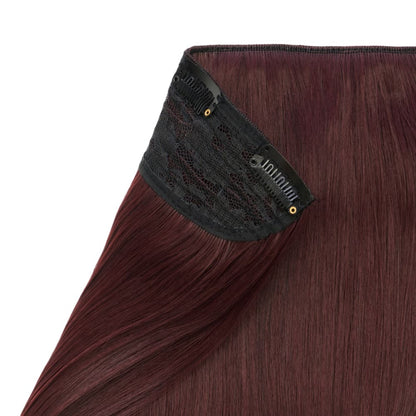 20" Flicky Clip In Hair Extension - Burgundy
