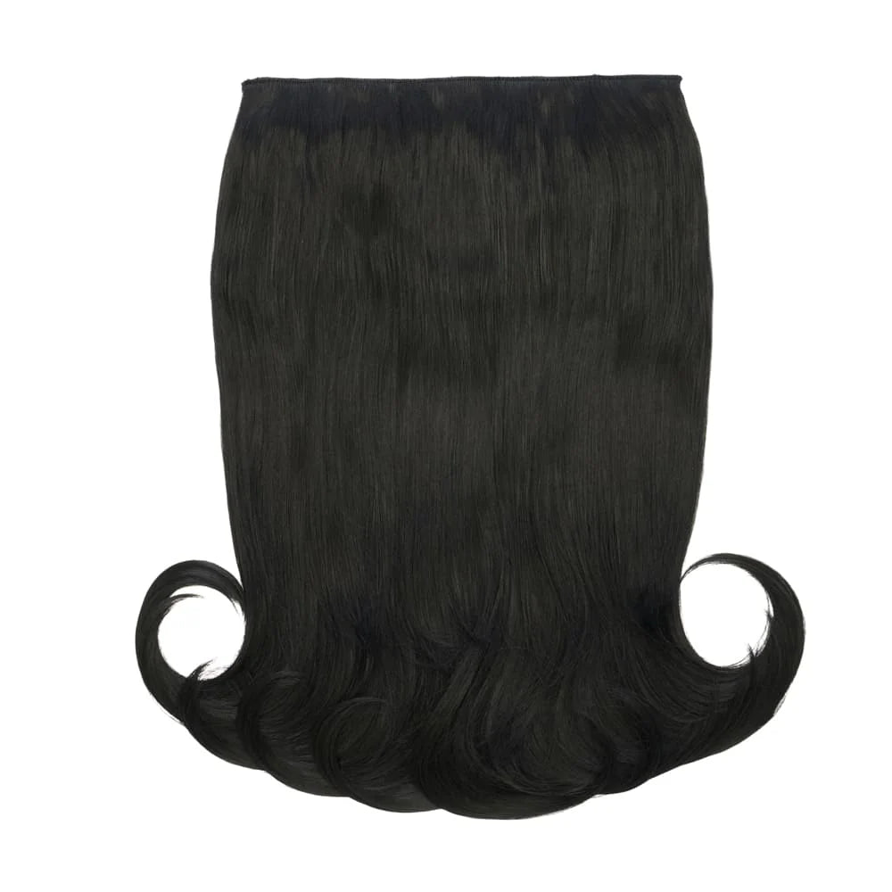 20" Flicky Clip In Hair Extension - Black Magic