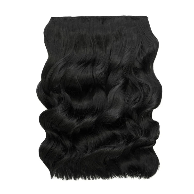 20" Wanded Wave Clip In Hair Extension - Black Magic