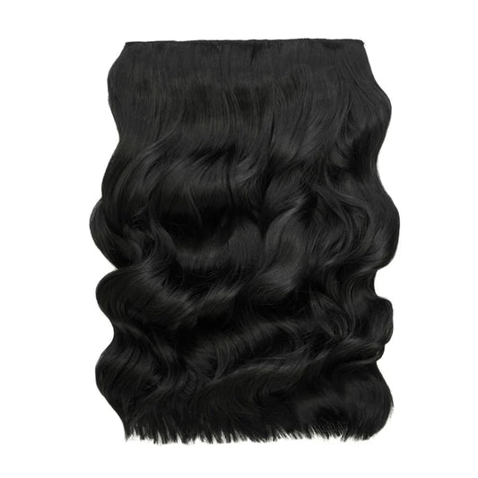 20" Wanded Wave Clip In Hair Extension - Black Magic