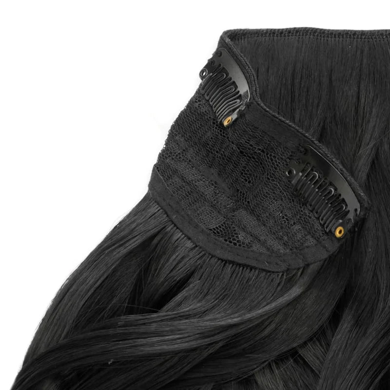 20" Wanded Wave Clip In Hair Extension - Black Magic
