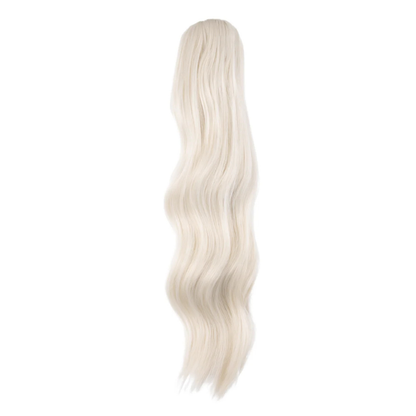 22" Claw Clip Ponytail Hair Extension - Bleach Blonde
