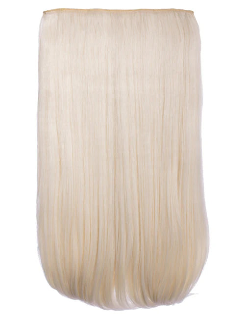 24" Straight Clip In Hair Extension - Bleach Blonde