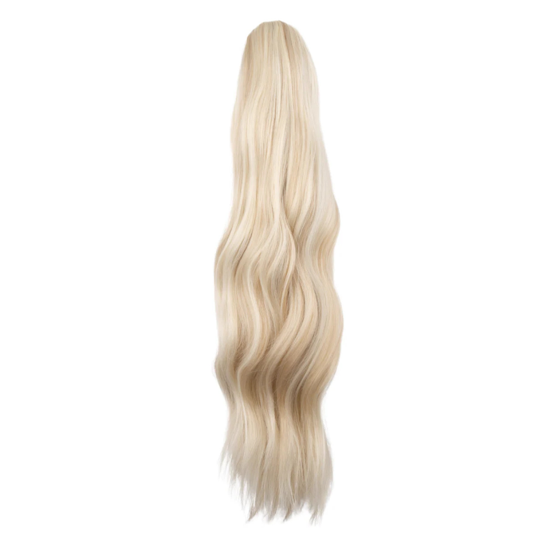 22" Claw Clip Ponytail Hair Extension - Blonde Highlight