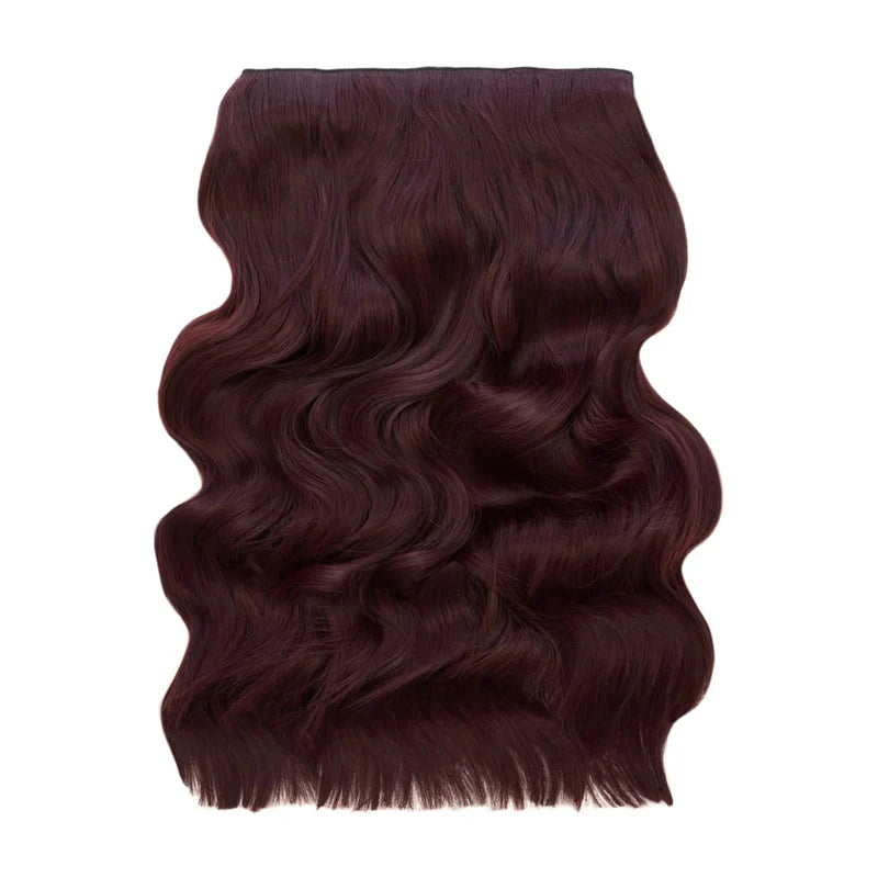 20" Wanded Wave Clip In Hair Extension - Burgundy
