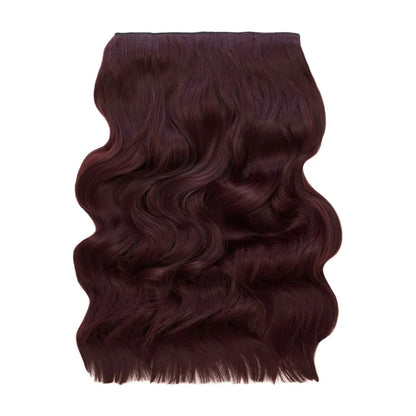 20" Wanded Wave Clip In Hair Extension - Burgundy