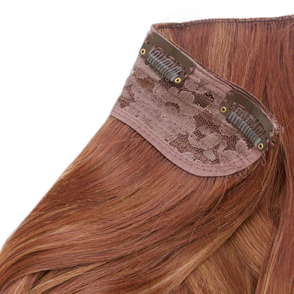 20" Wanded Wave Clip In Hair Extension - Cherry Cola