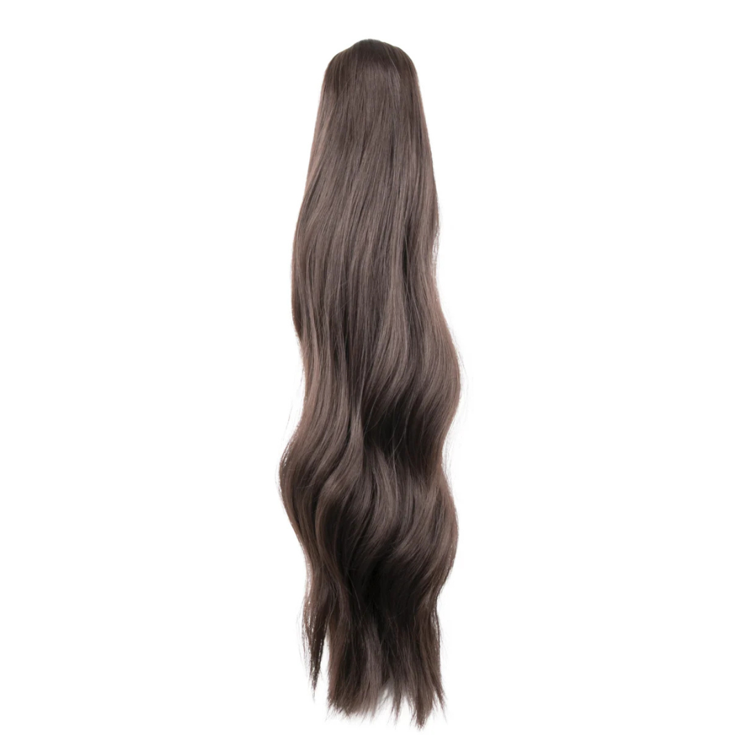 22" Claw Clip Ponytail Hair Extension - Chocolate