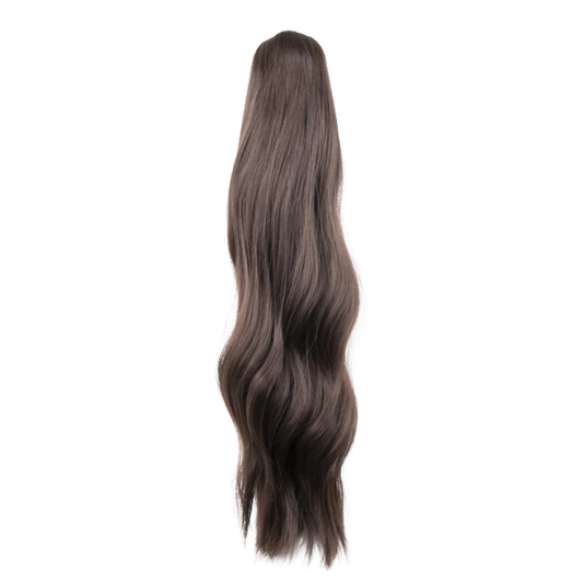 22" Claw Clip Ponytail Hair Extension - Chocolate