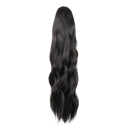 22" Claw Clip Ponytail Hair Extension - Dark Brown