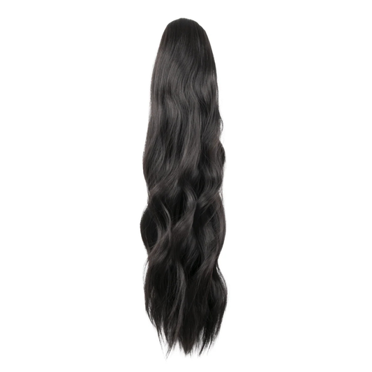 22" Claw Clip Ponytail Hair Extension - Dark Brown