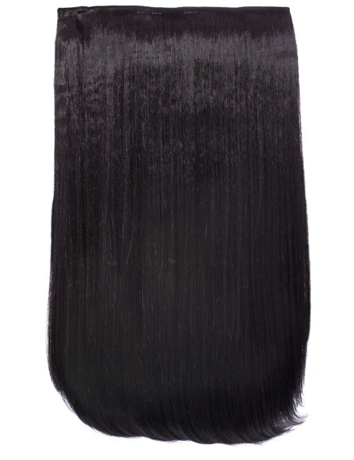 24" Straight Clip In Hair Extension - Dark Brown