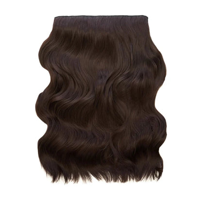 20" Wanded Wave Clip In Hair Extension - Dark Chocolate