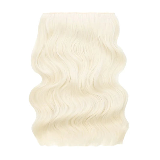 20" Wanded Wave Clip In Hair Extension - Ice