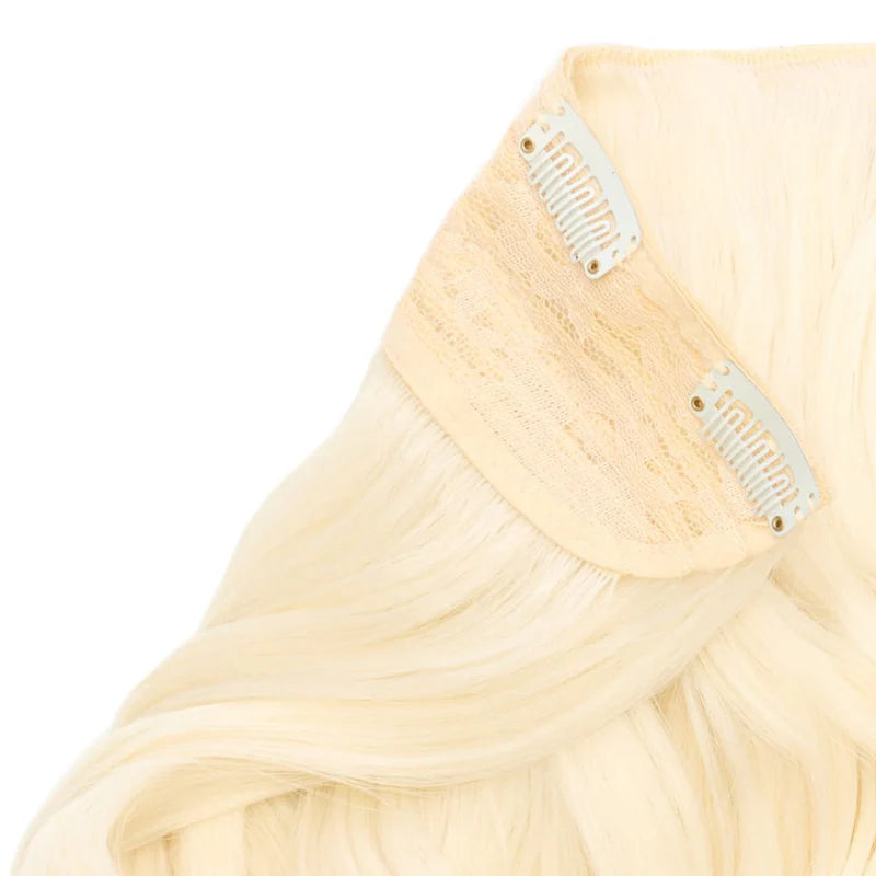 20" Wanded Wave Clip In Hair Extension - Ice