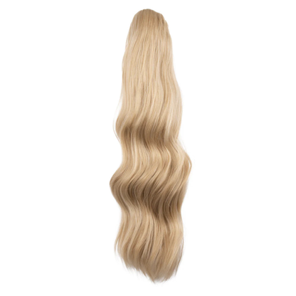 22" Claw Clip Ponytail Hair Extension - Light Golden Blonde