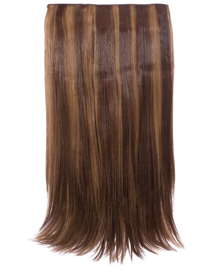 24" Straight Clip In Hair Extension - Toffee